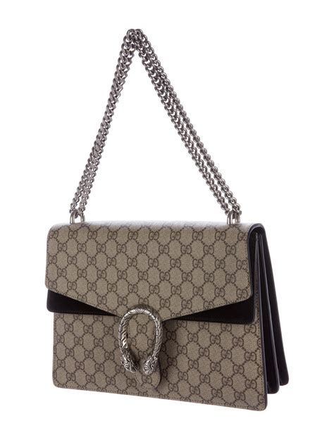 black gucci bag with silver hardware|dionysus large gg shoulder bag.